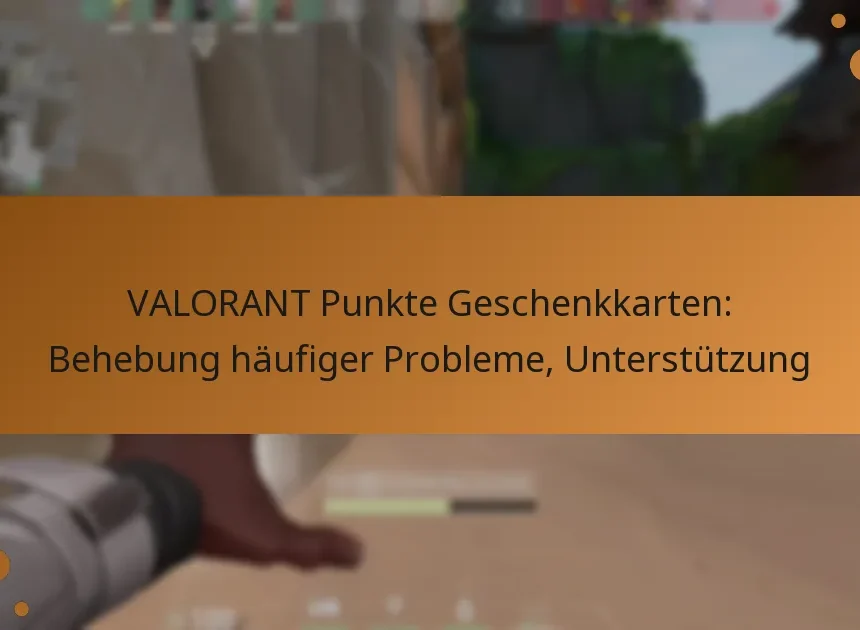 VALORANT Punkte Geschenkkarten: Behebung häufiger Probleme, Unterstützung